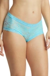 Hanky Panky Daily Lace Boyshorts In Whisper Blue