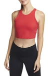 Nike Yoga Dri-fit Luxe Crop Tank In Red