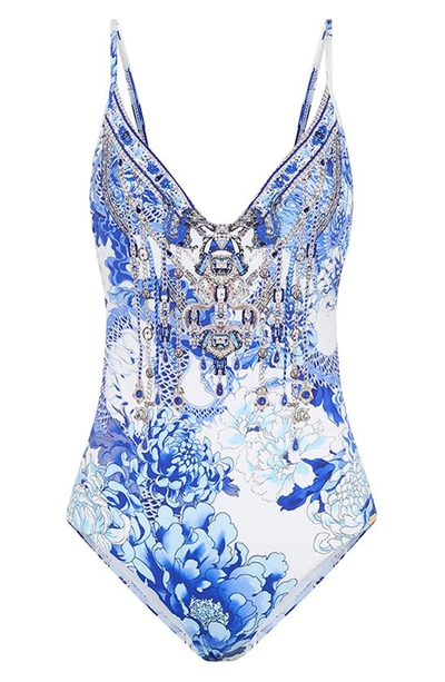 Camilla Heart Of A Dragon Wired V-neck One-piece Swimsuit