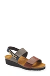Naot Eliana Slingback Sandal In Chestnut/foggy Grey/soft Ink
