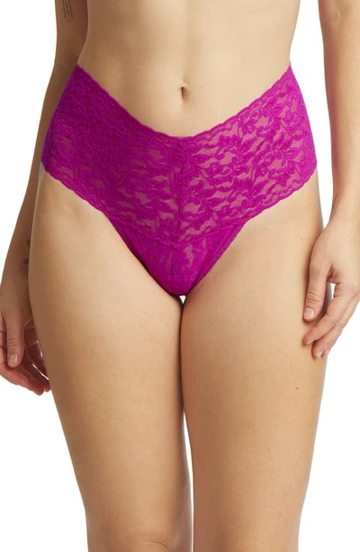 Hanky Panky Retro High Waist Thong In Countess P