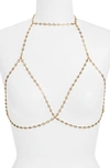 VIDAKUSH CUBIC ZIRCONIA STATION BODY CHAIN