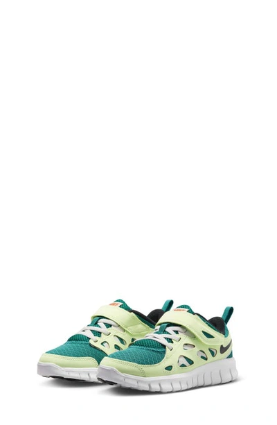 Nike Kids' Free Run 2 Sneaker In Spruce/ Volt/ Phantom/ Black