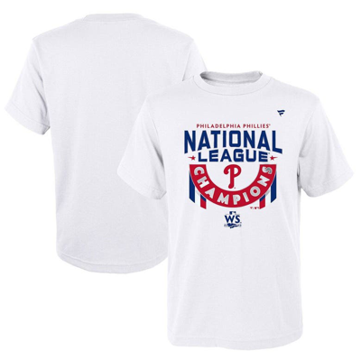 Fanatics Kids' Toddler  Branded White Philadelphia Phillies 2022 National League Champions Locker Room T-sh