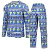 Concepts Sport Men's  Royal Pitt Panthers Swivel Long Sleeve T-shirt And Pants Sleep Set In Royal