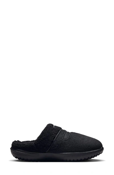 Nike Burrow Se Slipper In Black/black/dark Smoke Grey