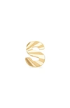 Made By Mary Initial Single Stud Earring In Gold - S