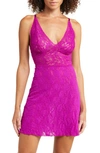 Hanky Panky Retro Plunge Chemise In Countess Pink