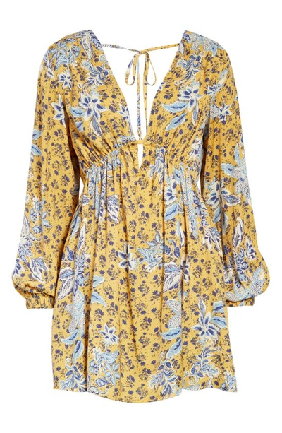 Free People Soli Mini Dress In Golden Hour Combo