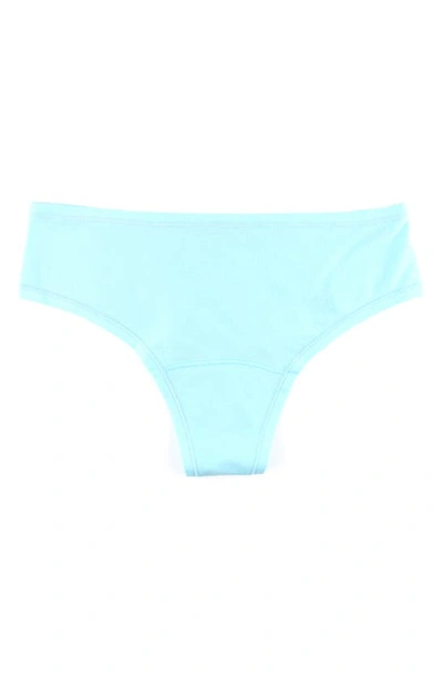 Hanky Panky Playstretch Hi-rise Thong In Blue
