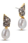 Alexis Bittar Women's Solanales Crystal, 14k Gold-plated & Rice Pearl Drop Earrings In Champagne