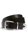 Madewell Leather Western Belt In True Black