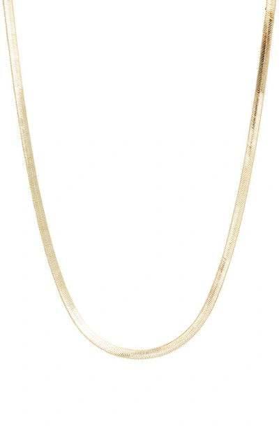 Kendra Scott Kassie 14k Gold Plated Herringbone Chain Necklace