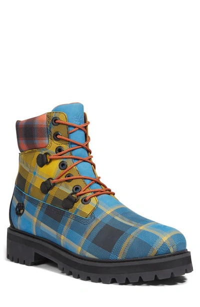 Timberland Stacked Plain Toe Boot In Multi Color
