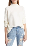 Free People Casey Rib Tunic Sweater In Ivory