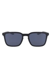 Nike Circuit 55mm Square Sunglasses In Matte Black Anthracite