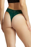 Hanky Panky Original Rise Thong In Green Queen