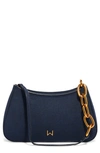 House Of Want Newbie Vegan Leather Shoulder Bag In Midnight Blue