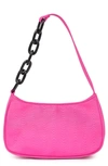 House Of Want Newbie Vegan Leather Shoulder Bag In Orchid Pink