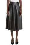 CO LEATHER A-LINE SKIRT