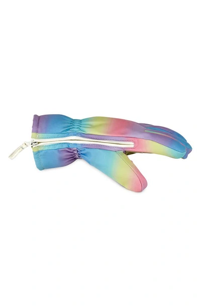 Zipglove Kids' Tie Dye Rainbow Gloves In Light Pink 1806