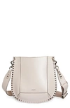 Isabel Marant Oskan Leather Shoulder Bag In Pearl Rose