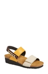 Naot Eliana Slingback Sandal In Ivory/ Marigold/ Soft Brown