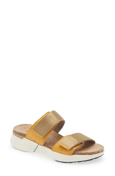 Naot Calliope Slide Sandal In Marigold Leather