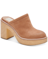 Dolce Vita Women's Camdin Platform Mules Women's Shoes In Praline Nubuck
