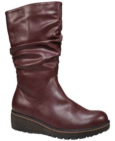 Gc Shoes Women's Dange Riding Boots In Burgundy