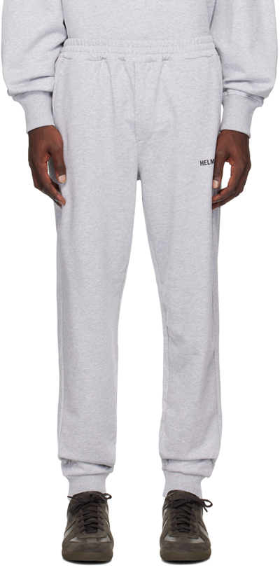 Helmut Lang Gray Core Lounge Pants In Vapor Heather - Ueh