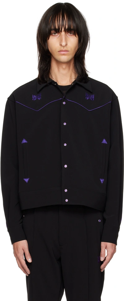 Needles Black Piping Cowboy Jacket In 0099 C-black