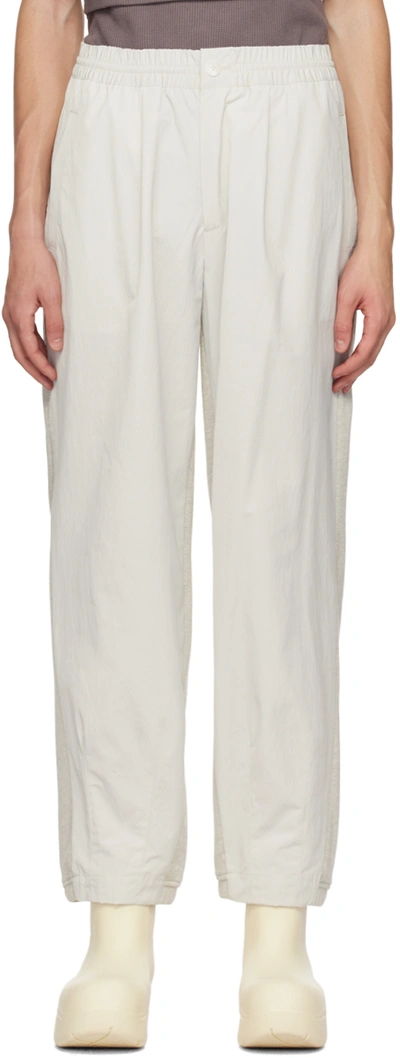 Hgbb Studio Off-white Glacier Trousers In Snow White