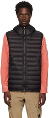 C.p. Company Black D.d. Shell Goggle Down Vest In 999 Black