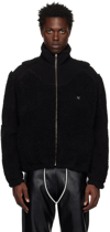 Gmbh Casual Jacket In Black Wool In Black