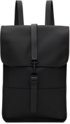 Rains Mini Rectangular Backpack Adjustable Straps In 01 Black