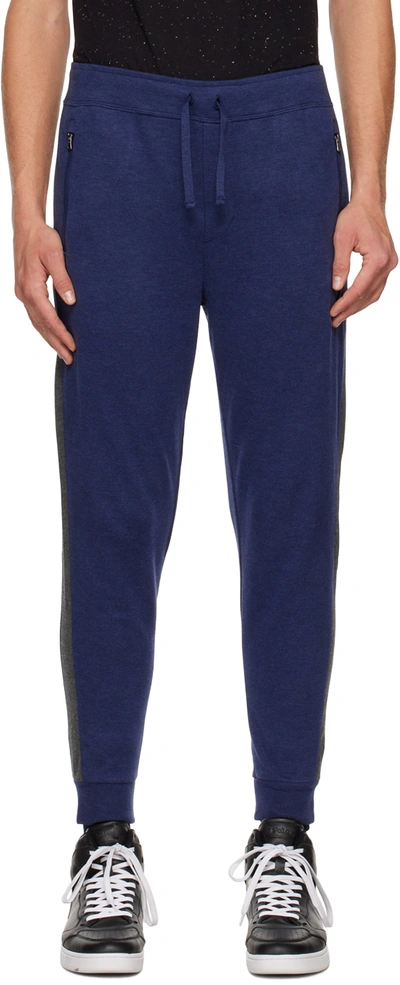 Polo Ralph Lauren Blue Luxury Lounge Pants In Spring Navy Heather/