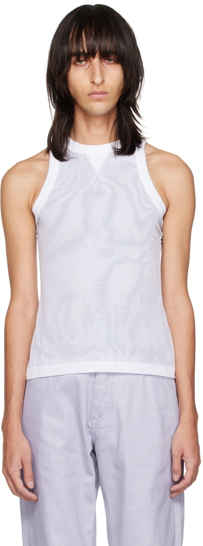 Eytys White Lyra Tank Top In Optic White