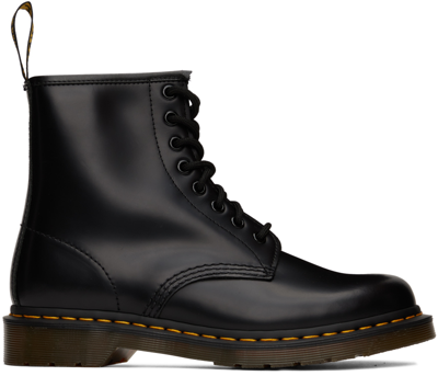 Dr. Martens' Black 1460 Lace-up Boots In Black Smooth