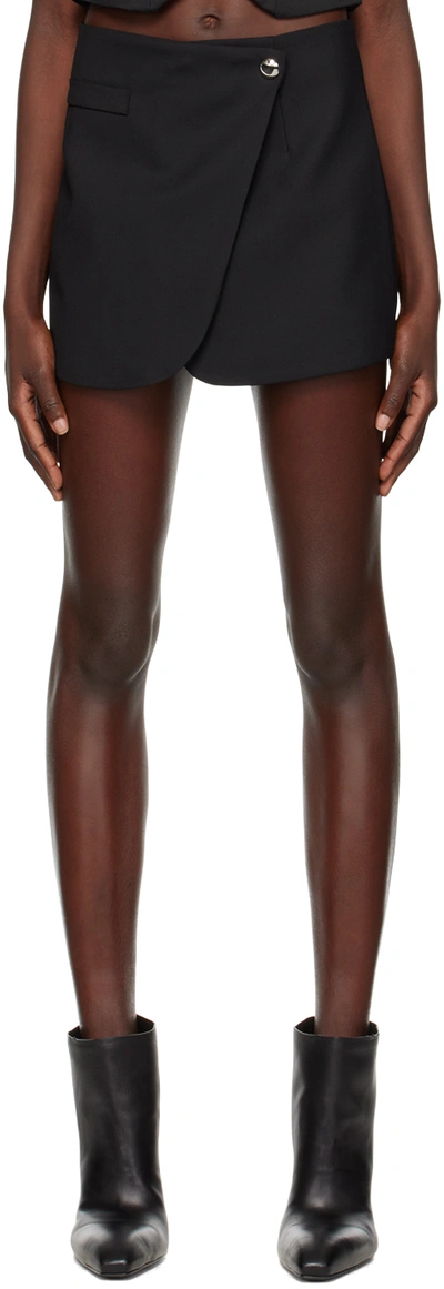 COPERNI BLACK TAILORED MINISKIRT