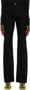 Bottega Veneta Black High-rise Straight Jeans In 1000 Black