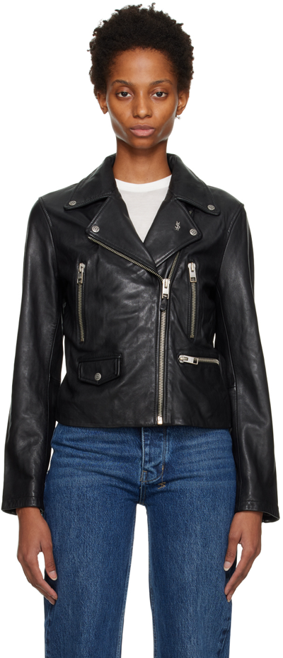 Ksubi Black Amplify Leather Jacket In 1 Black