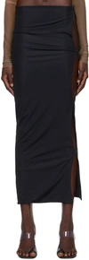 Jade Cropper Black High Waist Cut-out Skirt In 009/black