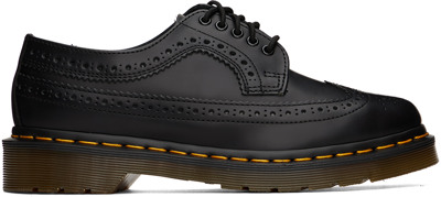 Dr. Martens Womens  Lowell Leather Shoes In Black