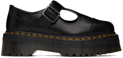 Dr. Martens' Bethan Mary Jane Shoes In Black Polished Smooth Leather