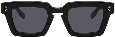 Mcq By Alexander Mcqueen Black Square Sunglasses In 001 Black