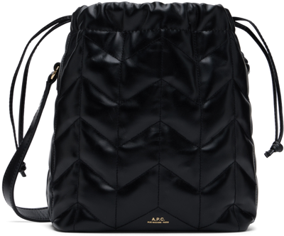 A.p.c. Black Meryl Seau Shoulder Bag In Lzz Black