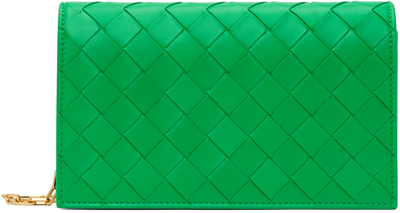 Bottega Veneta Green Mini Bag In 3722 Parakeet Gold