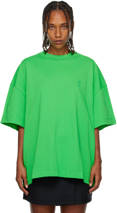 AMI ALEXANDRE MATTIUSSI GREEN AMI DE CŒUR T-SHIRT 