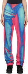 Y/project Y Project Jean Paul Gaultier Trompe L'oeil Sweatpants In Pink/blue